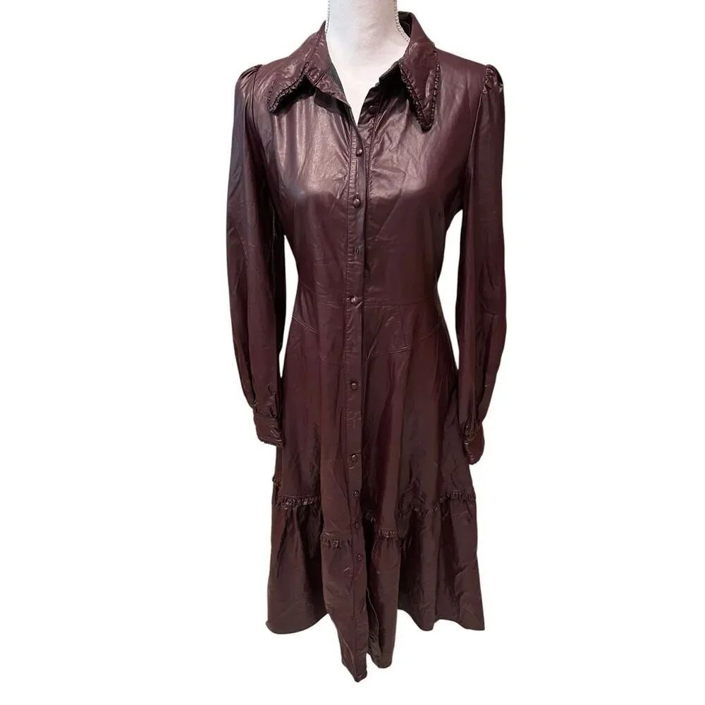 Nicholas Dress Larisa
Faux Leather Midi US Size 2